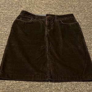 LL Bean corduroy skirt